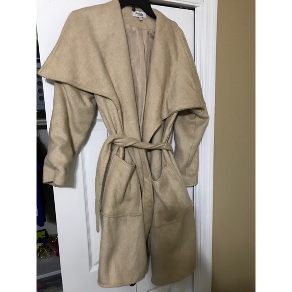 Charlotte Russe Jackets & Blazers - Tan Peacoat